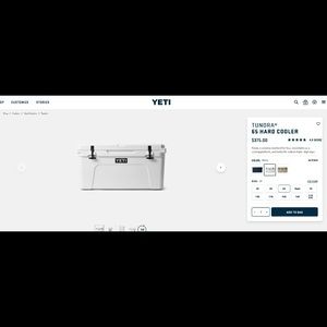 Brand new, still in box Yeti cooler